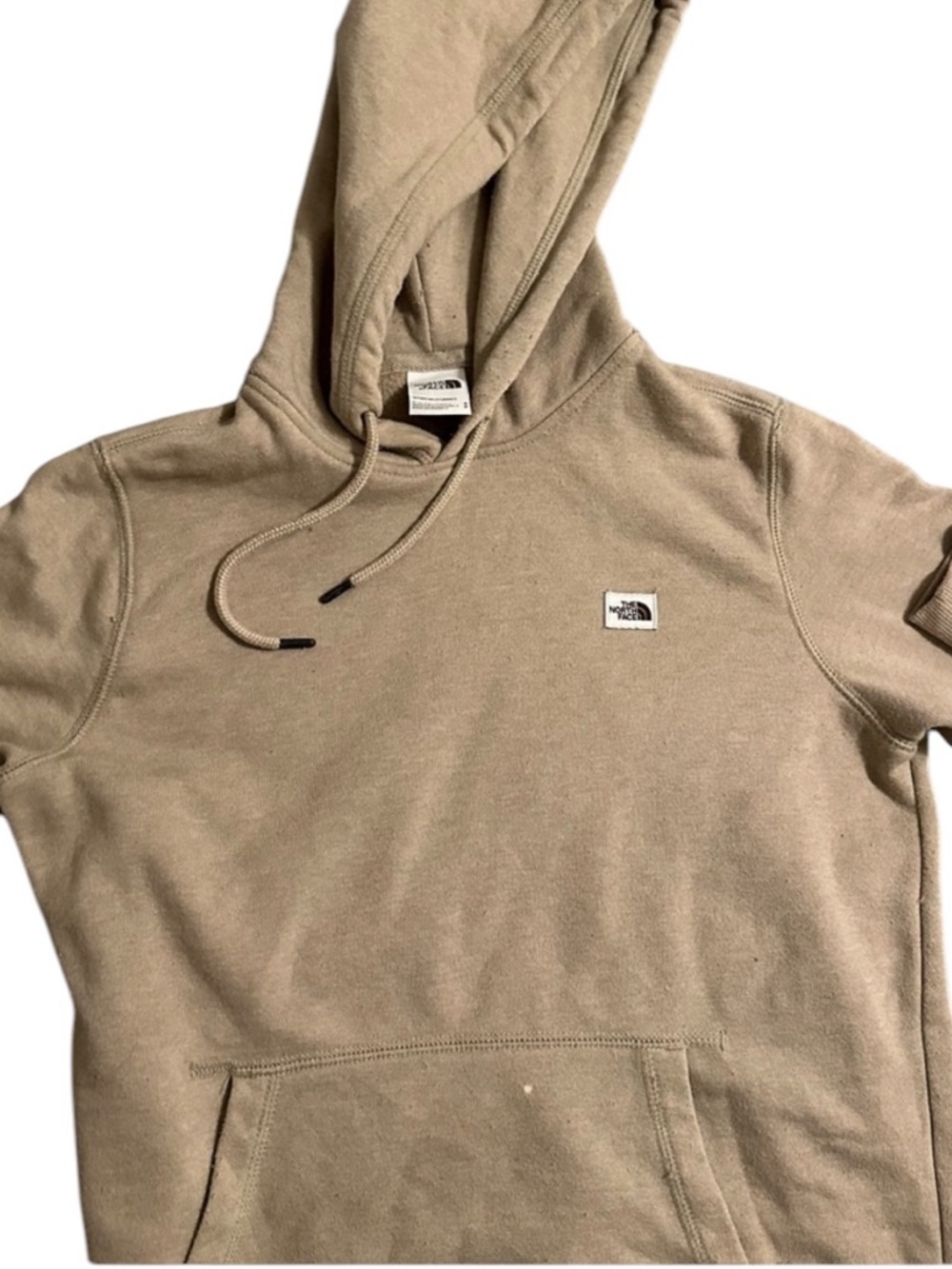 The North Face Tan Neutral Pullover Hoodie Classic Original Logo Sz S